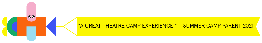 Airplane with banner: A great theatre camp experience!